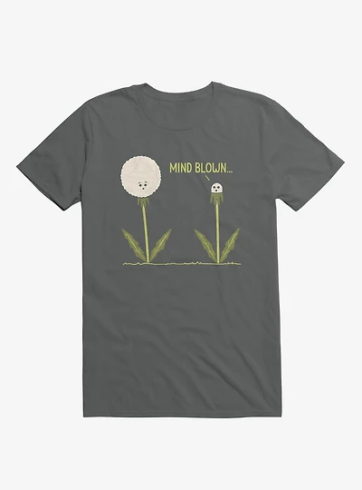 Mind Blown... Dandelion Charcoal Grey T-Shirt