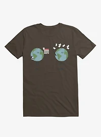 Opposites Planet Screwet Brown T-Shirt