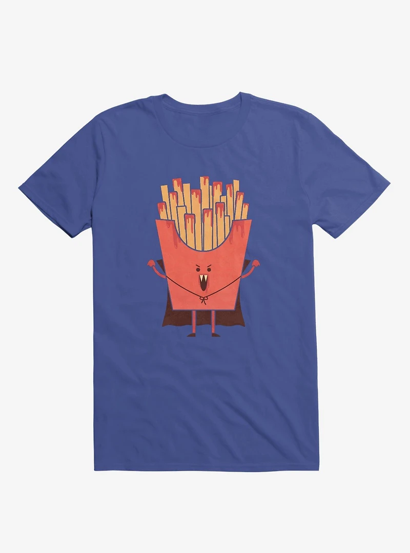 Nospotatu Vampire Fries Royal Blue T-Shirt