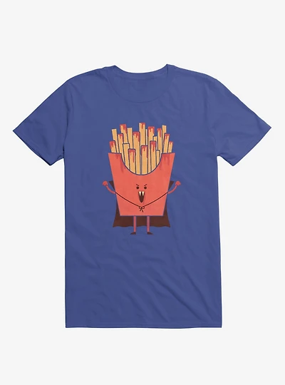 Nospotatu Vampire Fries Royal Blue T-Shirt