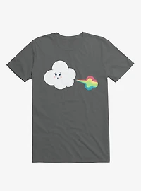 Cloud Oops Rainbow Charcoal Grey T-Shirt