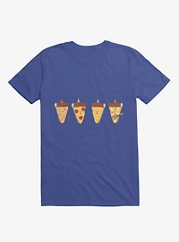 Pizza Slice Party Royal Blue T-Shirt