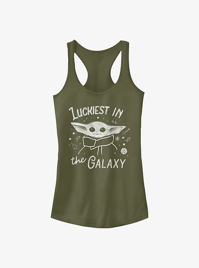 Star Wars The Mandalorian Luckiest In The Galaxy The Child Girls Tank Top