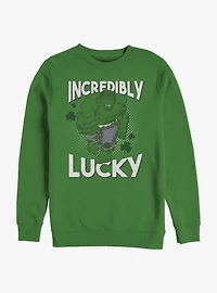 Marvel The Hulk Incredibly Lucky Crew Sweatshirt