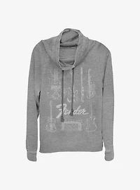 Fender Chart Cowlneck Long-Sleeve Girls Top