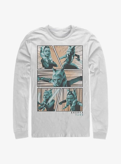 Star Wars The Clone Ahsoka Panels Long-Sleeve T-Shirt