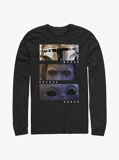 Star Wars The Mandalorian Character Eyes Long-Sleeve T-Shirt