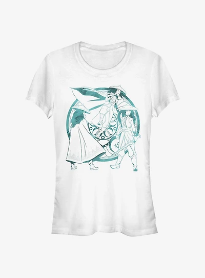 Disney Raya and the Last Dragon Watercolor Girls T-Shirt