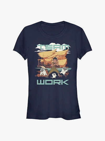 Disney Raya and the Last Dragon Team Work Girls T-Shirt