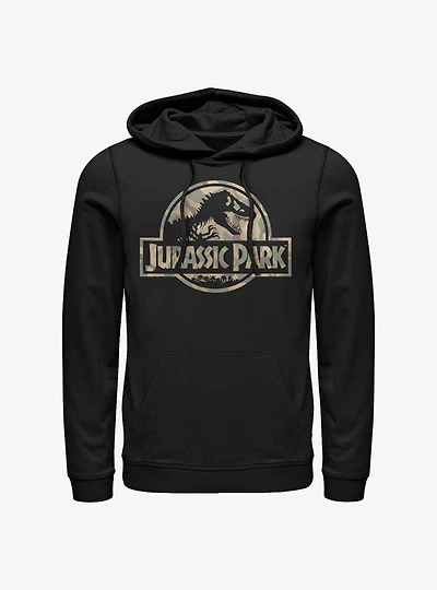 Jurassic Park Camo Logo Hoodie