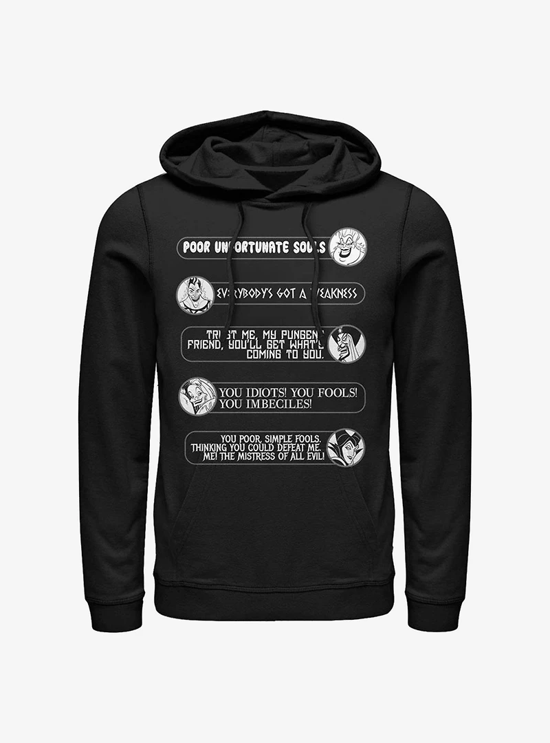 Disney Villain Quotes Hoodie