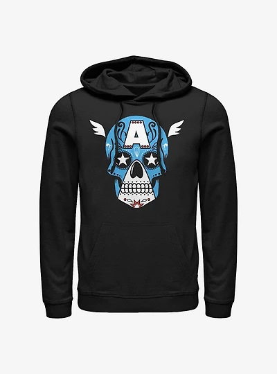Marvel Captain America Sugar Skull Hoodie