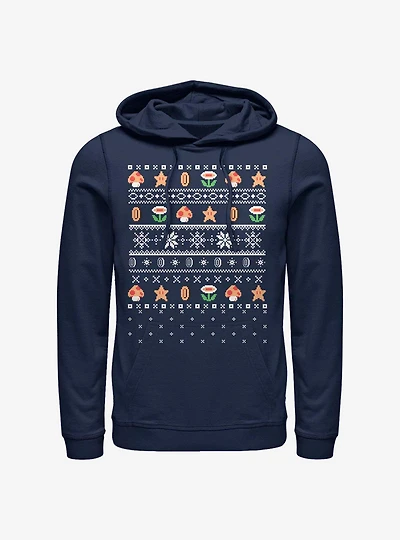 Nintendo Super Mario Items Win Hoodie