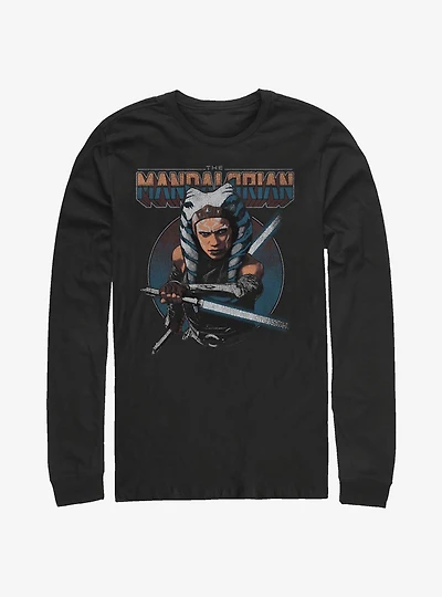 Star Wars The Mandalorian Ahsoka Circle Long-Sleeve T-Shirt
