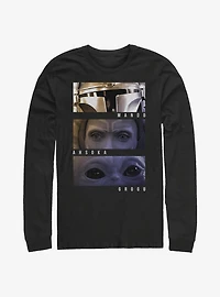 Star Wars The Mandalorian Ahsoka Character Eyes Long-Sleeve T-Shirt