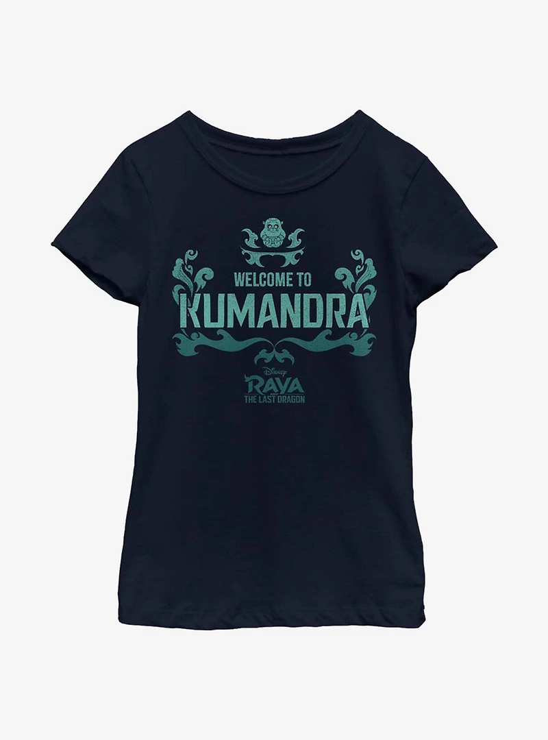 Disney Raya And The Last Dragon Welcome To Kumandra Youth Girls T-Shirt
