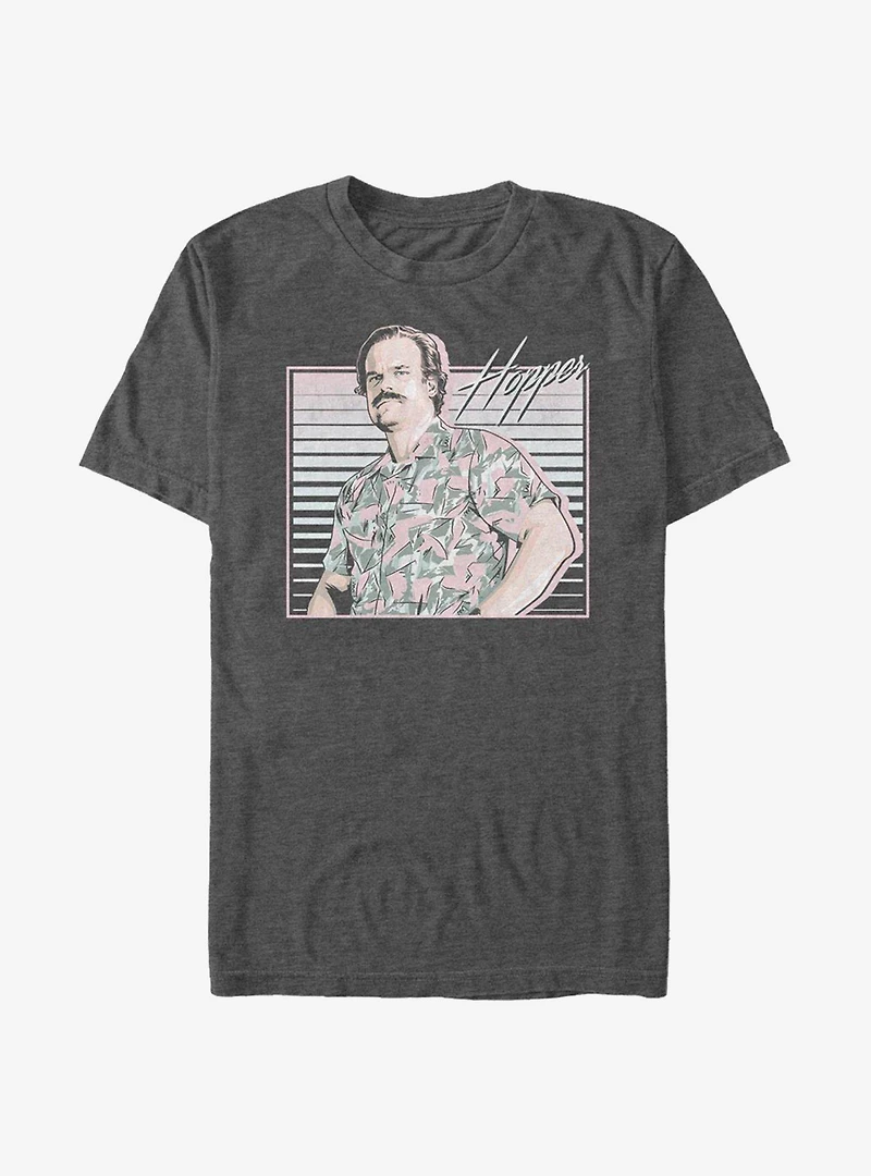 Stranger Things Hawaiian Shirt Hopper T-Shirt