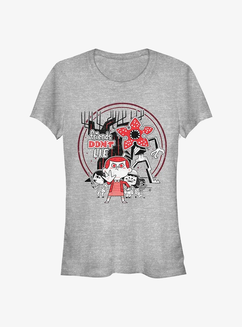 Stranger Things Chibi Girls T-Shirt
