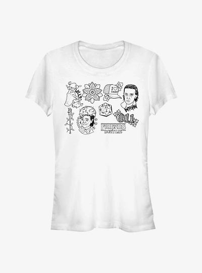 Stranger Things Friends Don't Lie Girls T-Shirt