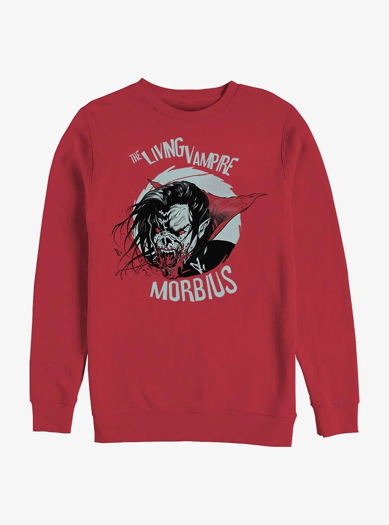 Marvel Morbius Friendly Vampire Crew Sweatshirt
