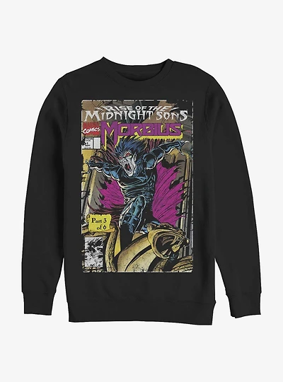 Marvel Morbius Comic Cover Crew Sweatshirt