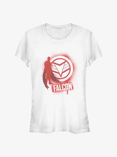Marvel The Falcon And Winter Soldier Spray Paint Girls T-Shirt