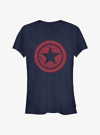 Marvel The Falcon And Winter Soldier Red Shield Girls T-Shirt
