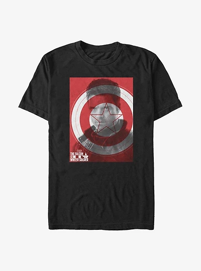 Marvel The Falcon And The Winter Soldier Winter Shield T-Shirt