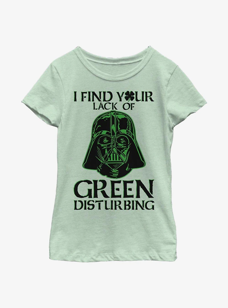 Star Wars Vader Lack Of Green Youth Girls T-Shirt