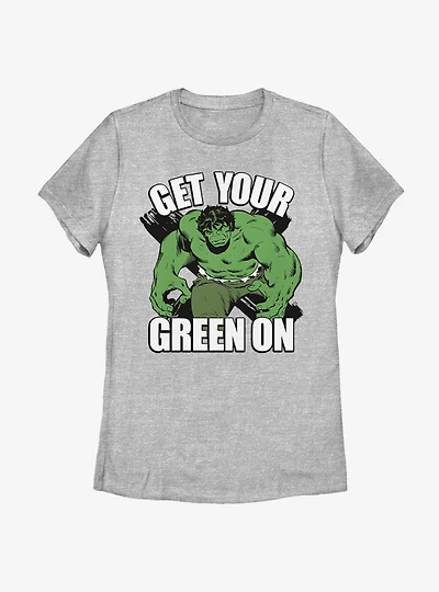 Marvel Hulk Green Womens T-Shirt