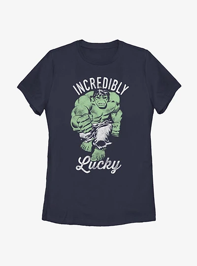 Marvel Hulk Incredibly Lucky Womens T-Shirt