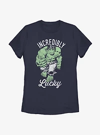 Marvel Hulk Incredibly Lucky Womens T-Shirt