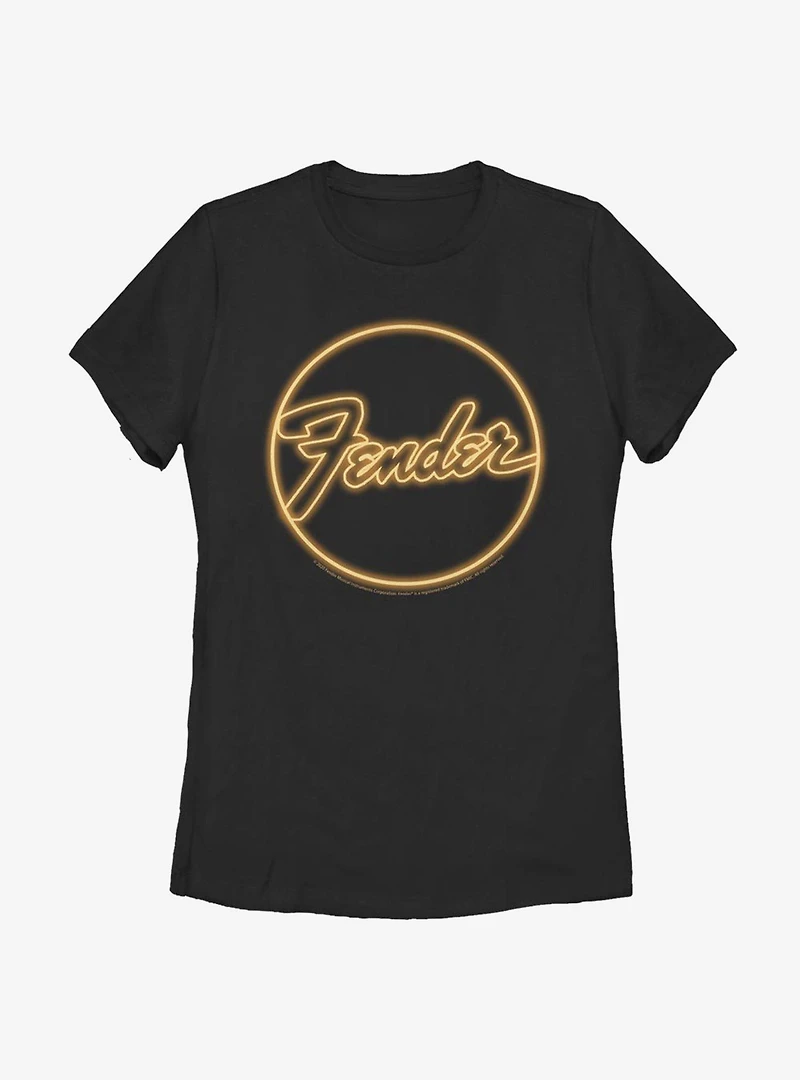 Fender Neon Logo Womens T-Shirt