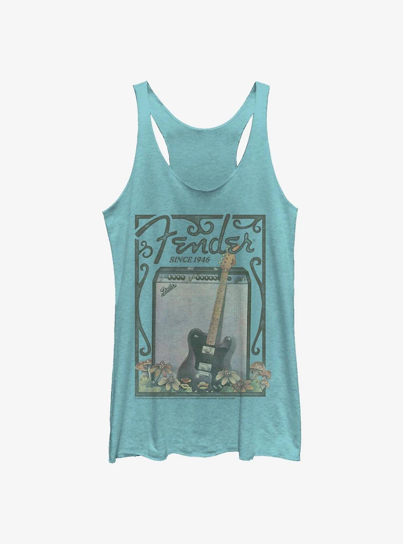Fender Retro Poster Womens Tank Top