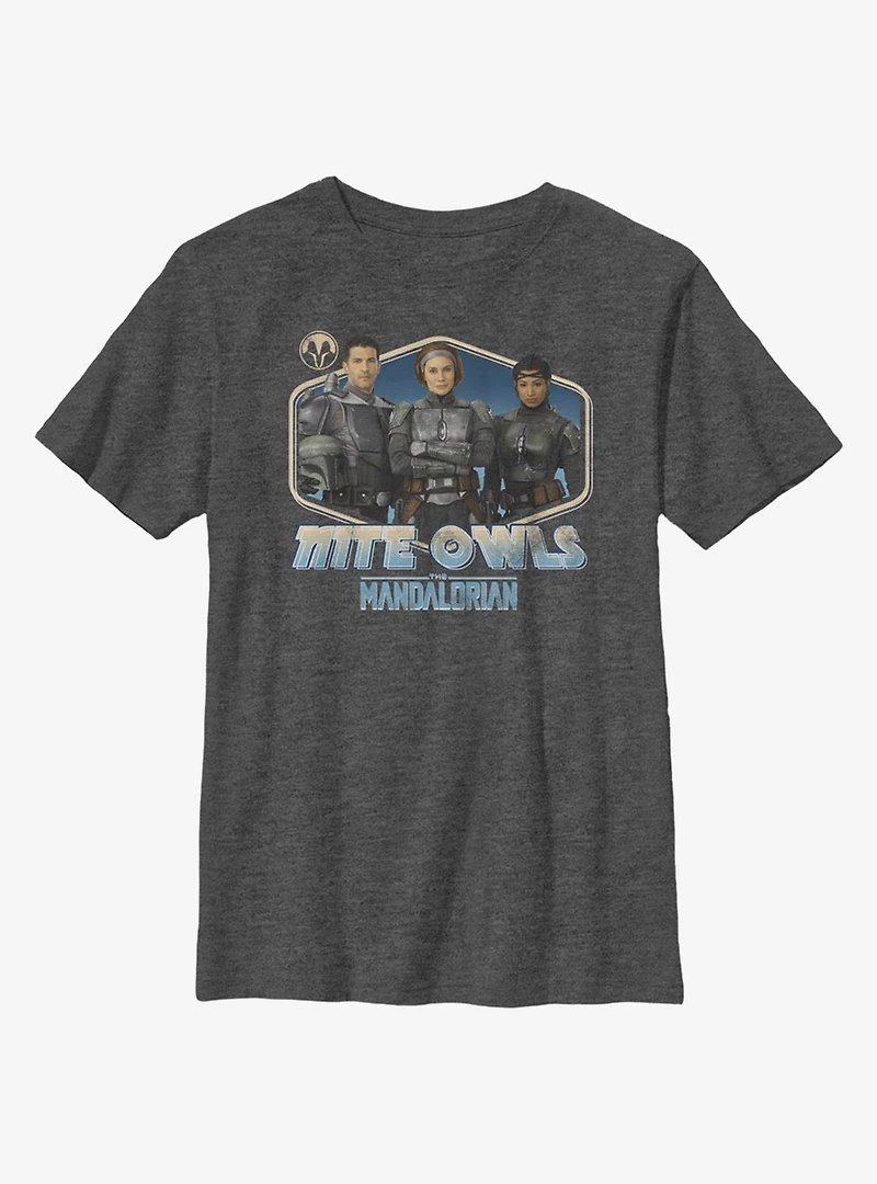 Star Wars The Mandalorian Nite Owls Youth T-Shirt