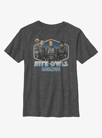 Star Wars The Mandalorian Nite Owls Youth T-Shirt