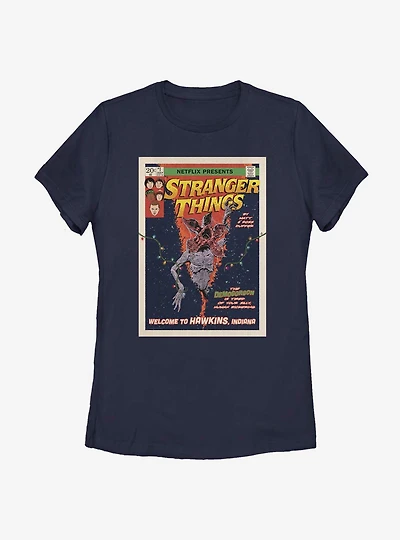 Stranger Things Comic Cover Womens T-Shirt