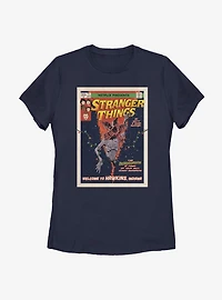 Stranger Things Comic Cover Womens T-Shirt
