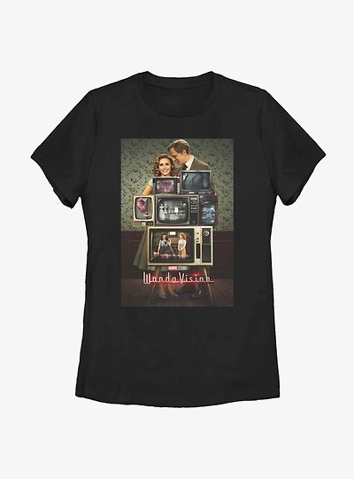 Marvel WandaVision Poster Through the Years Womens T-Shirt