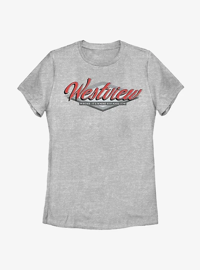 Marvel WandaVision Westview Grey Womens T-Shirt