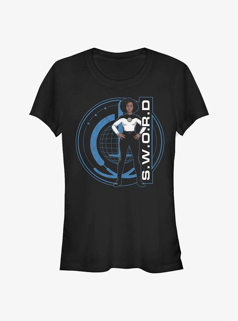 Marvel WandaVision S.W.O.R.D Monica Rambeau Logo Girls T-Shirt