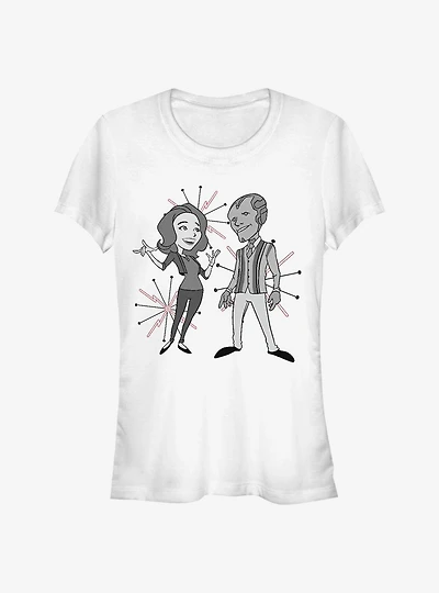 Marvel WandaVision The Couple Girls T-Shirt
