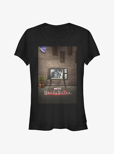 Marvel WandaVision WV Poster 50's Girls T-Shirt