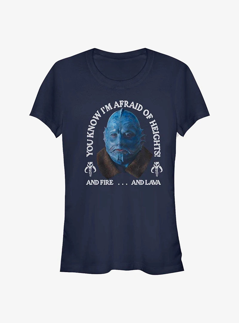 Star Wars The Mandalorian Fire Lava Heights Girls T-Shirt