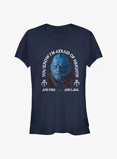 Star Wars The Mandalorian Fire Lava Heights Girls T-Shirt