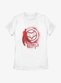 Marvel The Falcon And Winter Soldier Spray Paint Womens T-Shirt