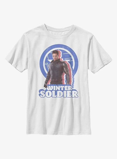 Marvel The Falcon And Winter Soldier Distressed Bucky Youth T-Shirt