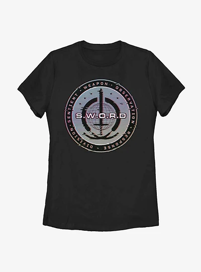 Marvel WandaVision S.W.O.R.D Digital Logo Womens T-Shirt