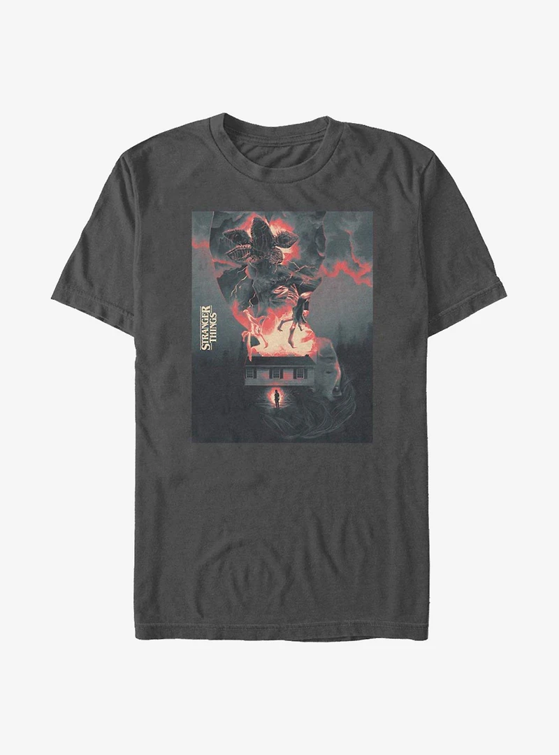 Stranger Things Demogorgon Poster T-Shirt