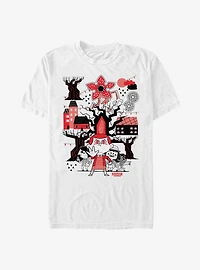 Stranger Things Red Black T-Shirt